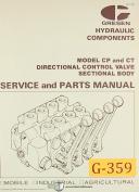 Gresen-Gresen CP & CT, Directional Control Valve Service and Parts Manual 1980-CP-CT-01